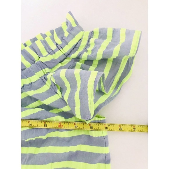 Anthropologie | Corey Lynn Calter Stripe Dress XS Off Shoulder Tunic Green - Picture 7 of 10